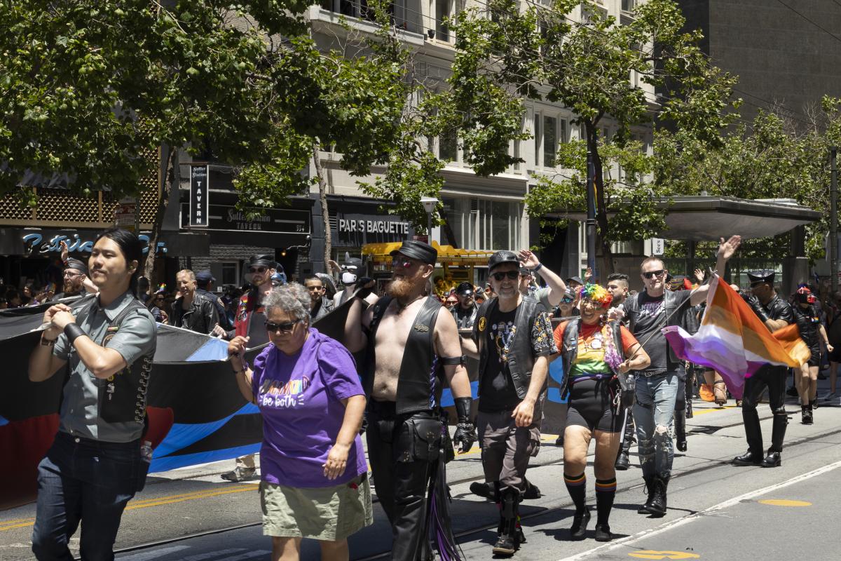 Leather Contingent in Pride Parade 2025