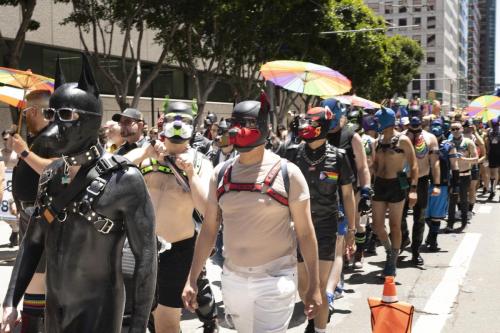 Leather Contingent in Pride Parade 2025
