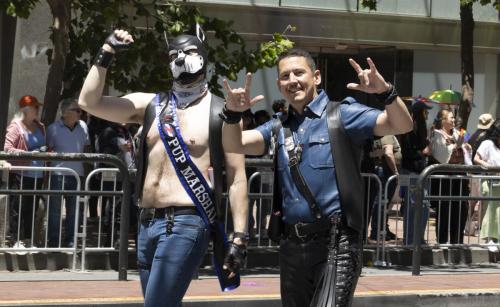 Leather Contingent in Pride Parade 2025