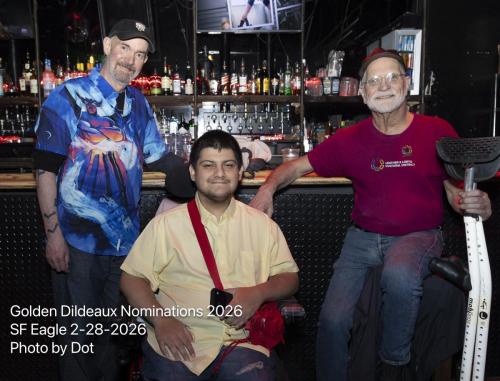 Nominees Richard DiscoPup Dupler, Jaecub, and Cal Callahan