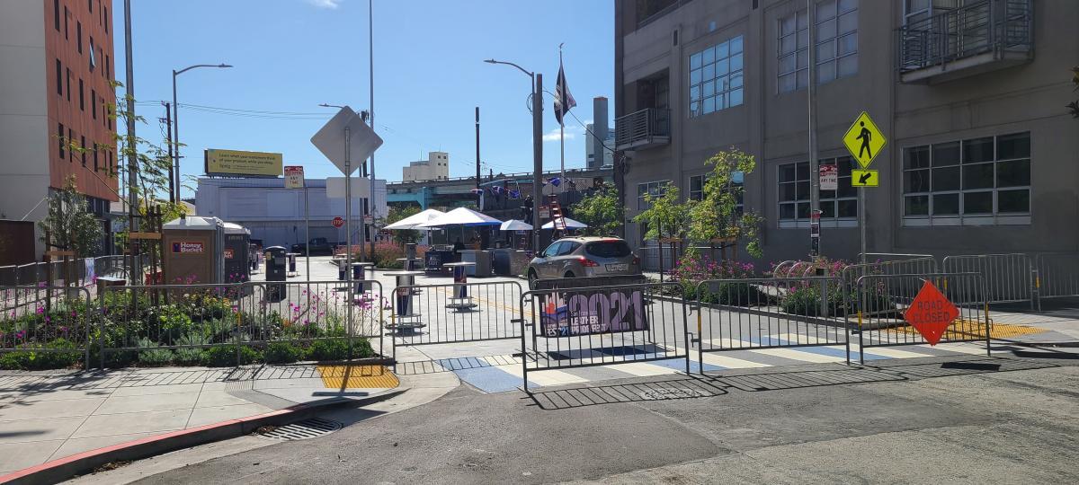Eagle Plaza is readied for Leather Fest 2021